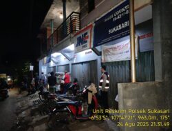 Anggota samapta Polsek Sukasari Rutin Laksanakan Patroli KRYD Blue Light / Malam hari di Wilayah Kecamatan Sukasari Kabupaten Sumedang