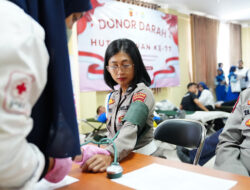 Rayakan HUT Polwan, Polres Pangandaran Tebar Kepedulian Lewat Donor Darah