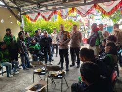 Kapolres Sumedang Silaturahmi dengan Driver Online di Jatinangor Pasca Viral Insiden Rantis Brimob di Jakarta