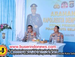Kapolresta Denpasar Tekankan Peningkatan Pelayanan Publik Saat Kunjungan Kerja ke Polsek Kuta Selatan