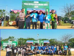 H.Asmawi Bersama Karang Taruna Resmikan Kompetisi Sepak Bola Piala Bergilir Kepala Desa Muara Bakti Tahun 2025