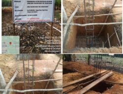 Diduga Dikerjakan Tak Sesuai Spek Pembangunan PAM Desa Tanjung Bunut Kec Belida Darat Kab Muara Enim