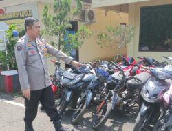 Polres Pagar Alam Amankan Belasan Motor Hasil Balap Liar