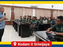 Kodam II/Sriwijaya Gelar Sharing Komunikasi dan Motivasi Untuk Prajurit