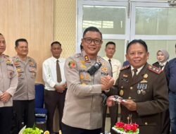 Kapolres Pagar Alam Bersama Jajaran Sambangi Kejaksaan Negeri Di HUT ke-80