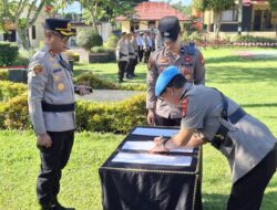 Polres Pagar Alam Gelar Mutasi dan Promosi Jabatan Para Pejabat Utama serta Kapolsek