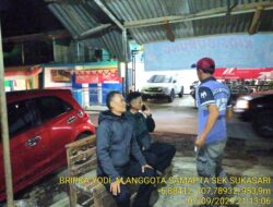 Anggota Polsek Sukasari Laksanakan Patroli KRYD Blue Light / Malam hari di Wilayah Kecamatan Sukasari Kabupaten Sumedang