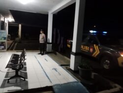 Anggota Polsek Sukasari Laksanakan Patroli KRYD Blue Light / Malam hari di Wilayah Kecamatan Sukasari Kabupaten Sumedang