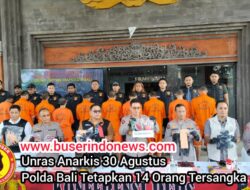 Unras Anarkis 30 Agustus Polda Bali Tetapkan 14 Orang Tersangka