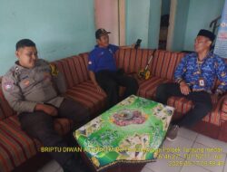 Briptu Diwan Ahmad melaksanakan sambang/silatrahmi Kamtibmas dan dumas keliling dalam rangka BEYOND TRUST PRESISI di wilayah Kec. Tanjungmedar