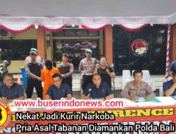 Nekat Jadi Kurir Narkoba Pria Asal Tabanan Diamankan Polda Bali