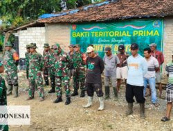 Meriahkan HUT TNI ke-80 Koramil 02/Kaliori Normalisasi sungai 1,5 Km bersama Pemdes Kuangsan