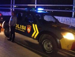 Anggota Polsek Sukasari Laksanakan Patroli KRYD Blue Light / Malam hari di Wilayah Kecamatan Sukasari Kabupaten Sumedang