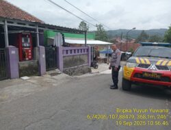 Antisipasi terjadinya C3 (Curas,Curat, dan Curanmor) Polsek Tanjungmedar Polres Sumedang Polda Jabar melaksanakan KRYD siang hari
