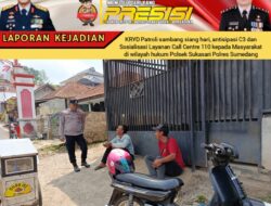 Unit Samapta Sebagai Upaya Menjaga Situasi Kamtibmas yang Kondusif Pada Siang Hari di Wilayah Kec Sukasari