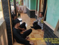 Aipda Dani Santika melaksanakan sambang/silatrahmi Kamtibmas dan dumas keliling dalam rangka BEYOND TRUST PRESISI