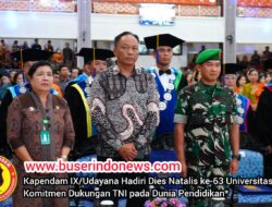 Kapendam IX/Udayana Hadiri Dies Natalis ke-63 Universitas Udayana; Komitmen Dukungan TNI pada Dunia Pendidikan