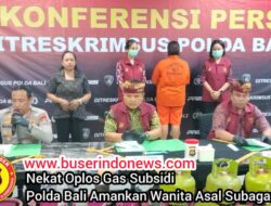 Nekat Oplos Gas Subsidi Polda Bali Amankan Wanita Asal Subagan