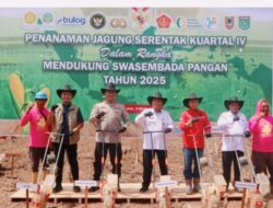 Gerakan Nasional Polres Tanah Bumbu Laksanakan Kegiatan Tanam Jagung Serentak Kuartal IV Tahun 2025
