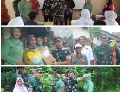 Dandim 0610/Sumedang Bersama Ketua Persit Cabang XXI Gelar Kunjungan Kerja dan Bakti Sosial di Kecamatan Buahdua