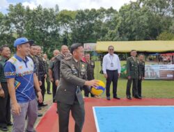 Dandim 0610/Sumedang Resmi Buka Turnamen Bola Voli Antar Desa se-Kabupaten Sumedang Piala Dandim dalam Rangka HUT TNI ke-80