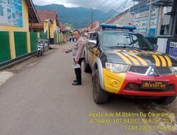 Antisipasi terjadinya C3 (Curas,Curat, dan Curanmor) Polsek Tanjungmedar Polres Sumedang Polda Jabar melaksanakan KRYD siang hari