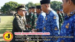 Kodam IX/Udayana Gelar Upacara Hari Kesaktian Pancasila dan Korps Raport Kenaikan Pangkat