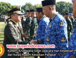 Kodam IX/Udayana Gelar Upacara Hari Kesaktian Pancasila dan Korps Raport Kenaikan Pangkat