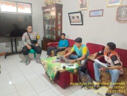 Bhabinkamtibmas Sambang ke Kantor Desa Sukamukti