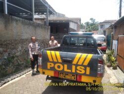 Kapolsek Sukasari Beserta Kanit Samapta Polsek Sukasari Memberikan Himbauan Kamtibmas Sebagai Langkah Preventif Demi Terciptanya Situasi Kondusif