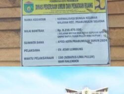 WRC Soroti Belanja Modal Namun Di Anggarkan Di Belanja Barang Dan Jasa Di pengelolaan keuangan Kota Prabumulih. Jangan Main -Main Uang Rakyat!! 