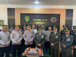 Polres Sumedang Beri Ucapan Selamat HUT TNI Ke-80, Wujud Sinergitas dan Soliditas TNI-Polri di Kabupaten Sumedang