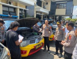 Kapolres Sumedang Pimpin Pengecekan Ranmor Dinas R4 Polsek Jajaran Tahun 2025