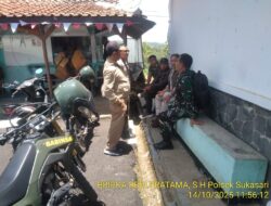 Kapolsek Sukasari Beserta Kanit Samapta Polsek Sukasari Memberikan Himbauan Kamtibmas Sebagai langkah Preventif Demi Terciptanya Situasi Kondusip