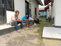 Aipda Agus Sukmana melaksanakan giat Sambang/ silaturahmi kamtibmas ke warga masyarakat.