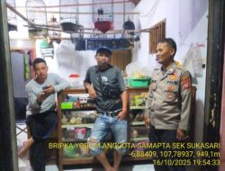 Anggota Polsek Sukasari Laksanakan Patroli KRYD Blue Light / Malam hari di Wilayah Kecamatan Sukasari Kabupaten Sumedang