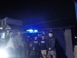 Anggota Polsek Sukasari Laksanakan Patroli KRYD Blue Light / Malam hari di Wilayah Kecamatan Sukasari Kabupaten Sumedang