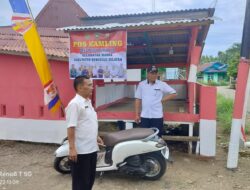Pemdes Lubuk Sirih ilir melaksanakan pembenahan dan revitalisasi Pos Keamanan Lingkungan 