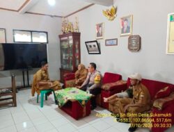 Bhabinkamtibmas Sambang ke Kantor Desa Sukamukti