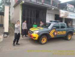 Kapolsek Sukasari Beserta Kanit Samapta Polsek Sukasari Memberikan Himbauan Kamtibmas Sebagai Langkah Preventif demi Terciptanya Situasi yang Kondusif