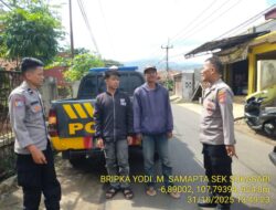 Langkah Preventif Dilaksanakan Unit Samapta Sebagai Upaya Menjaga Situasi Kamtibmas Yang Kondusif Pada Siang hari Di wilayah Kec Sukasari