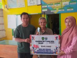 Pemdes Air Kemang Salurkan BLT DD Bulan Oktober tahun anggaran 2025
