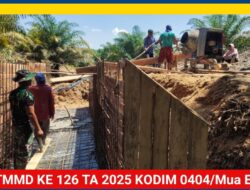 TMMD ke-126 Kodim 0404/Muara Enim Fokus Bangun Plat Duiker Penghubung Desa, Dongkrak Ekonomi Masyarakat Tiga Desa