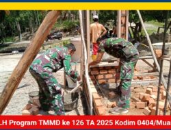 TMMD Kodim 0404/Muara Enim Buktikan Komitmen dengan Wujudkan RLH untuk Wiryo Taruno