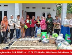 Sinergi TNI dan Pemerintah Daerah : TMMD ke-126 di Desa Harapan Jaya, Investasi untuk Generasi Emas yang Sehat dan Mandiri Pangan