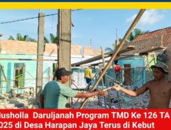 TMMD Kodim 0404/Muara Enim Dukung Penuh Pembangunan Musholla Daruljanah, Progres Capai 7%
