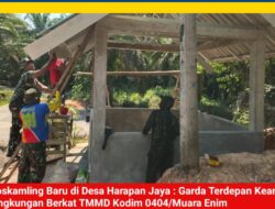 Poskamling Baru di Desa Harapan Jaya : Garda Terdepan Keamanan Lingkungan Berkat TMMD Kodim 0404/Muara Enim
