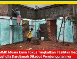 TMMD Muara Enim Fokus Tingkatkan Fasilitas Ibadah, Musholla Daruljanah Dikebut Pembangunannya