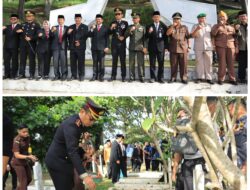 Kapolres Sumedang Menghadiri Upacara Ziarah Hari Pahlawan di Taman Makam Pahlawan Cimayor, Kabupaten Sumedang Tahun 2025