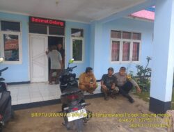 Briptu Diwan Ahmad melaksanakan sambang/silatrahmi Kamtibmas dan dumas keliling dalam rangka BEYOND TRUST PRESISI di wilayah Kec. Tanjungmedar
